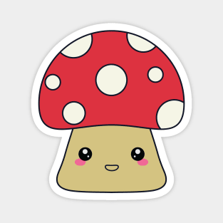 Cute Kawaii Mushroom Magnet