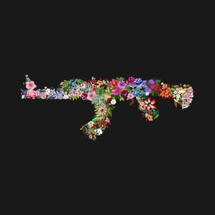 Flower Gun - Make Peace Not War T-Shirt