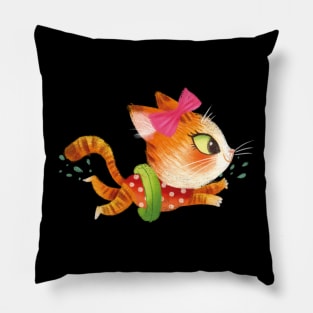 Swimming kitty Pillow