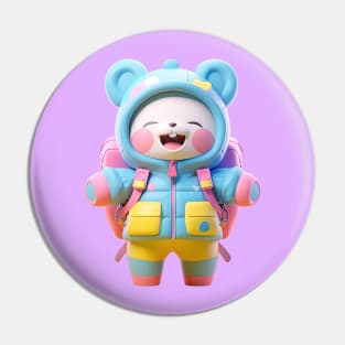 AKBLM - 『フリー・ハグ』FREE HUGS KUMA | LOVELY KAWAII 3D ANIME CONVENTION FASHION Pin