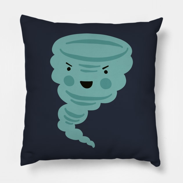 Tiny Tornado Pillow by Rebelform