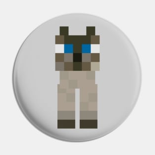 Minecraft Siamese Cat Pin