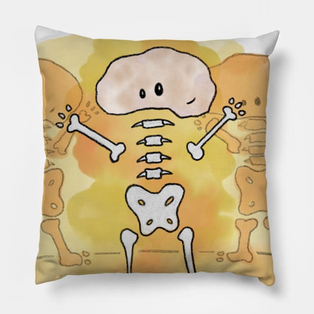 Dancing Skeletons Pillow by SkylarFiaes