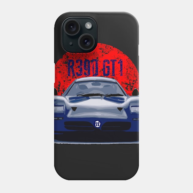 Nissan R390 GT1 Red Flag Phone Case by mufflebox