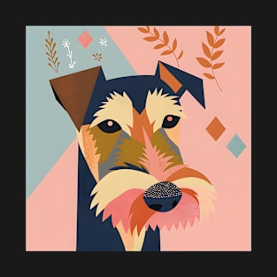 70s Welsh Terrier Vibes: Pastel Pup Parade T-Shirt