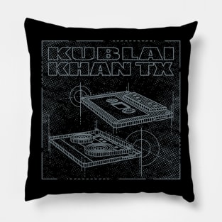 Kublai Khan TX - Technical Drawing Pillow