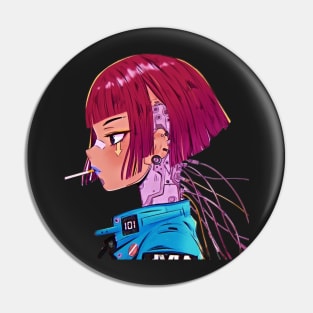 Cyberpunk Girl Pin