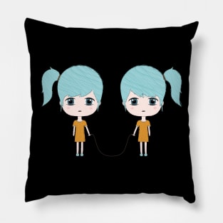 Gemini Girls Pillow