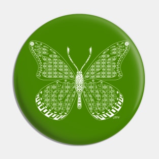 green jade butterfly ecopop in mexican pattern Pin
