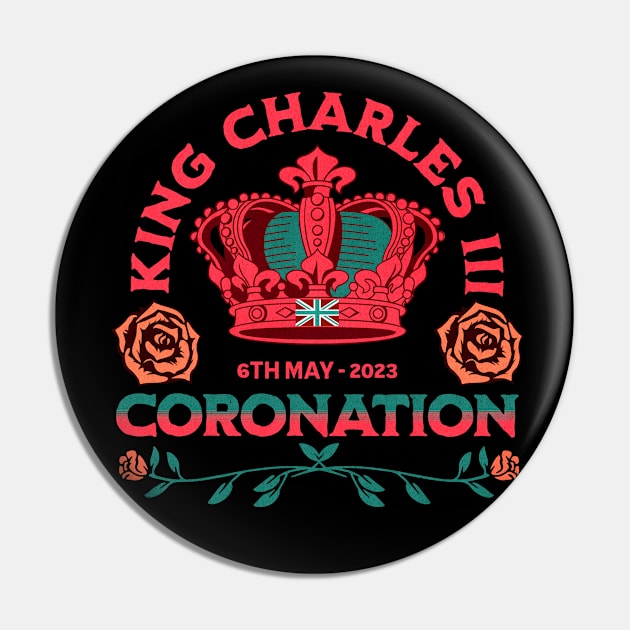 King Charles Coronation Pin by Inspired Saints