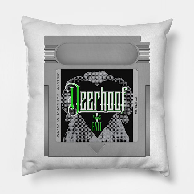 Deerhoof vs. Evil Game Cartridge Pillow by PopCarts