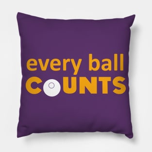 Every ball counts (white) Pillow