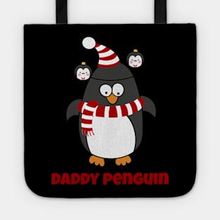 Christmas Penguin Pajama Animal Costume Daddy Penguin Shirt Tote