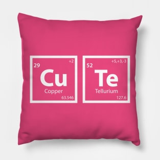 Cute (Cu-Te) Periodic Table Pillow