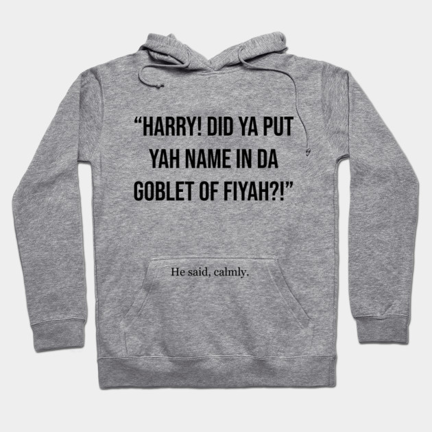 harry potter goblet of fire hoodie