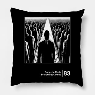 Everything Counts - Minimalist Graphic Design Artwork Pillow