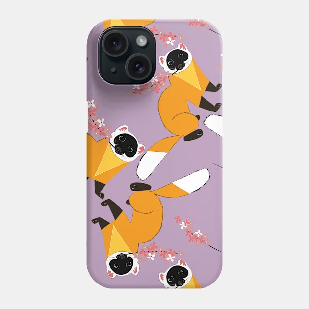 Sakura japanese marten #4 Phone Case by belettelepink