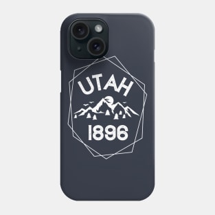 Utah 1896 Mountains Phone Case