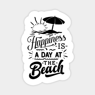 Happiness is a day at the beach Magnet