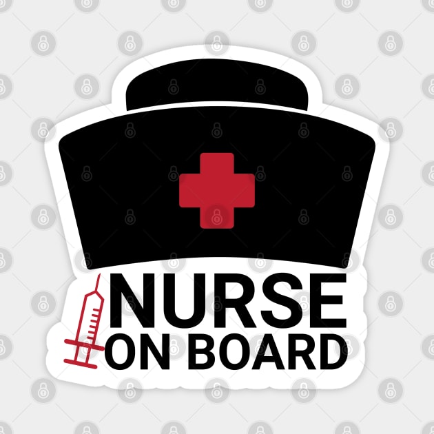 Nurse On Board Magnet by REG