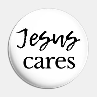 Jesus Cares Pin