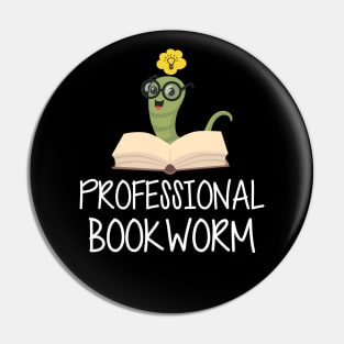 Professional Bookworm Pin