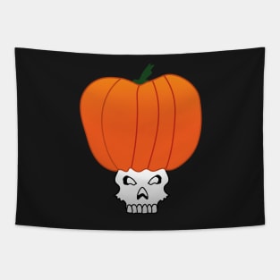 Skull Pumpkin Tapestry