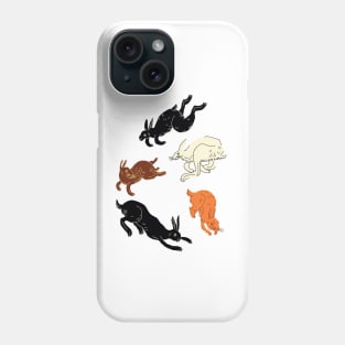 Rabbits (brown) Phone Case