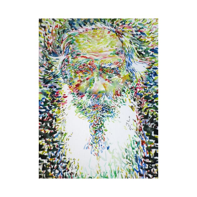 LEO TOLSTOY watercolor portrait .3 by lautir