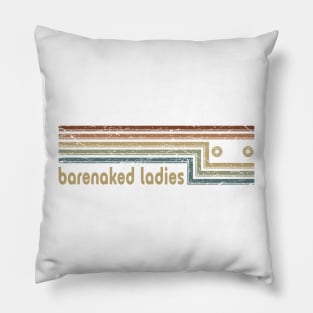 Barenaked Ladies Cassette Stripes Pillow