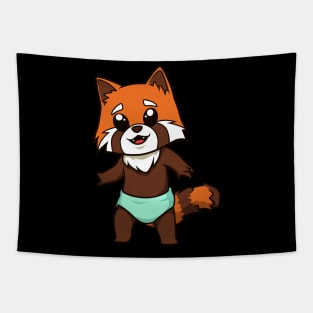 Kawaii Baby Red Panda Tapestry