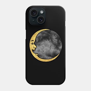 Moon | Night Sky And Gold Moon Phone Case