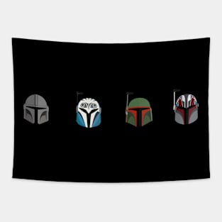 Mando Helmets Tapestry