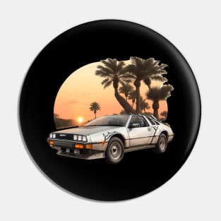 Summer Art DMC DeLorean Pin