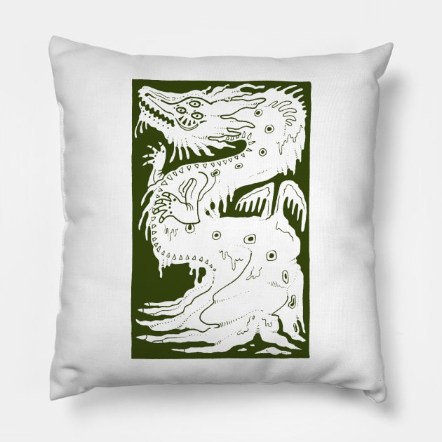 Slime Dragon Pillow by Ballyraven