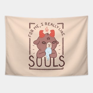 Cute Baphomet Kid - It's Souls! Tapestry