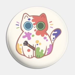 Artist Cat Pin