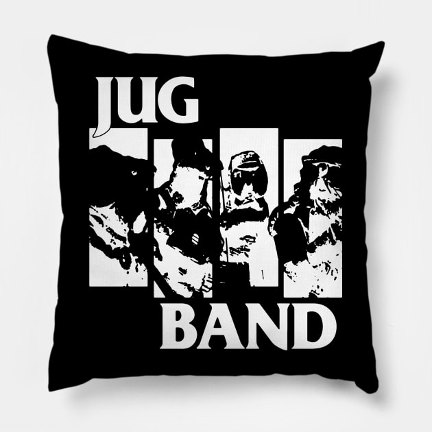 Coming up next... The Black Jug Flag Band! Pillow by ModernPop