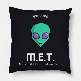 Meteorite Collector M.E.T. Meteorite Exploration Team "Explore" Meteorite Pillow