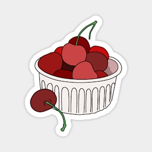 Cherries in a ramekin Magnet