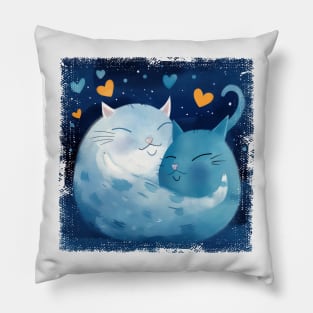 Cats Hug Pillow