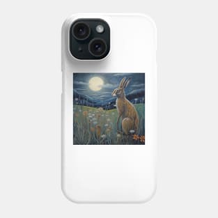 Moonlit Reverie: The Hare's Serenity 04 Phone Case