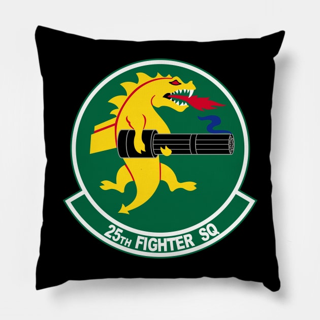 25th Fighter Squadron Pillow by MBK