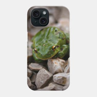 little green frog Phone Case