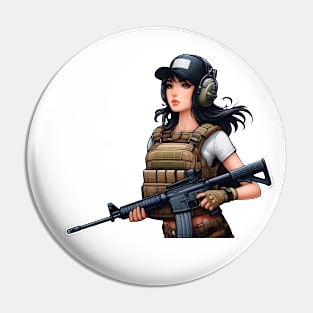 Tactical Girl Pin