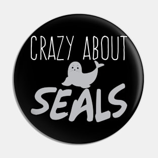 Seal Love Crazy Wildlife Swimming Arctic Pin