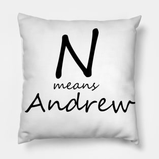 N means Andrew Pillow