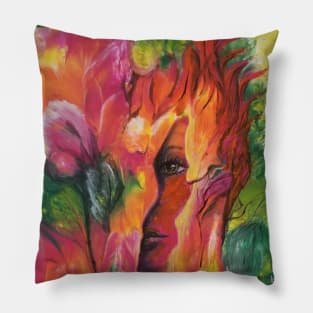 Blending In - Original Art Pillow