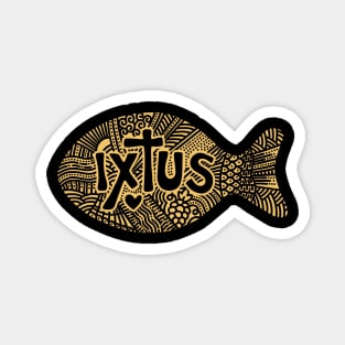 The Christian symbol, the fish is Jesus Christ. Magnet