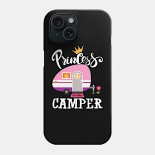 Princess of the camper rv camper vacation road trip Phone Case